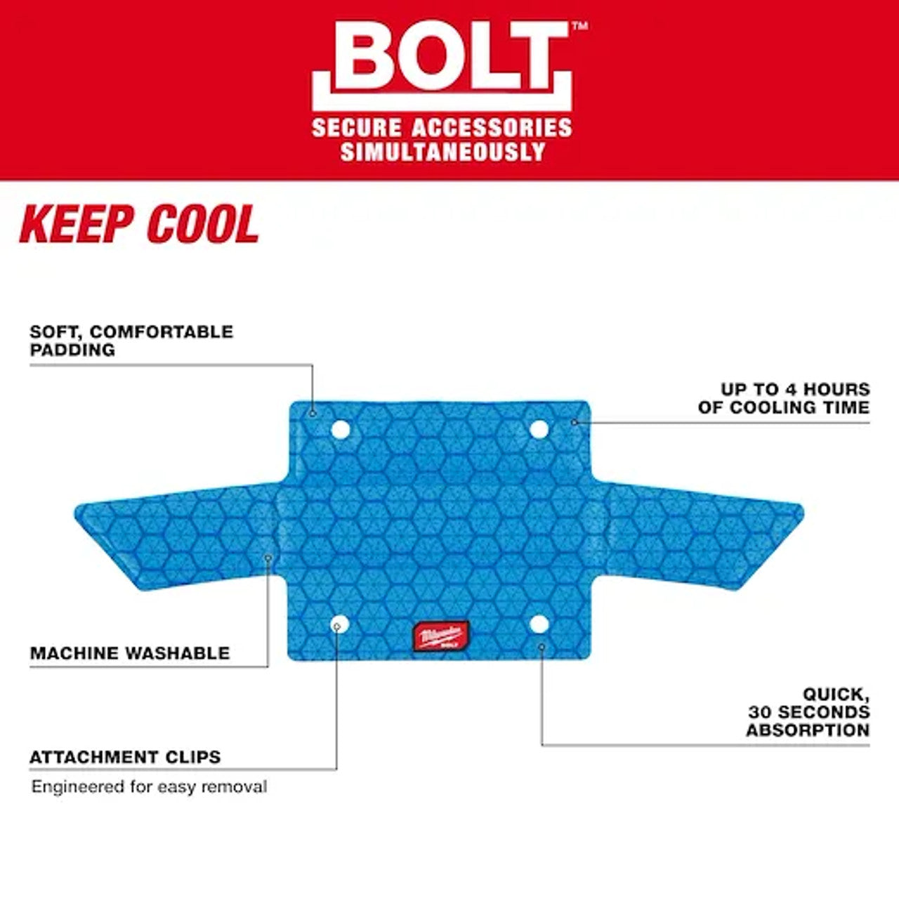 Milwaukee, 48-73-4542 BOLT™ Hard Hat Cooling Sweat Band