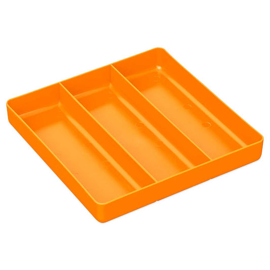 Ernst, 5025 Three Compartment Organizer Tray-Orange