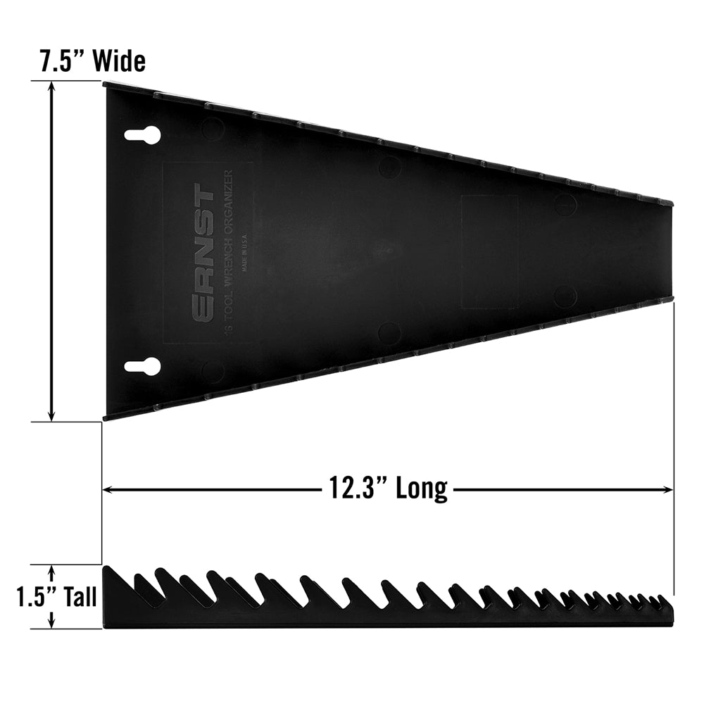 Ernst, 5061 16 Tool Wrench Tray - Black