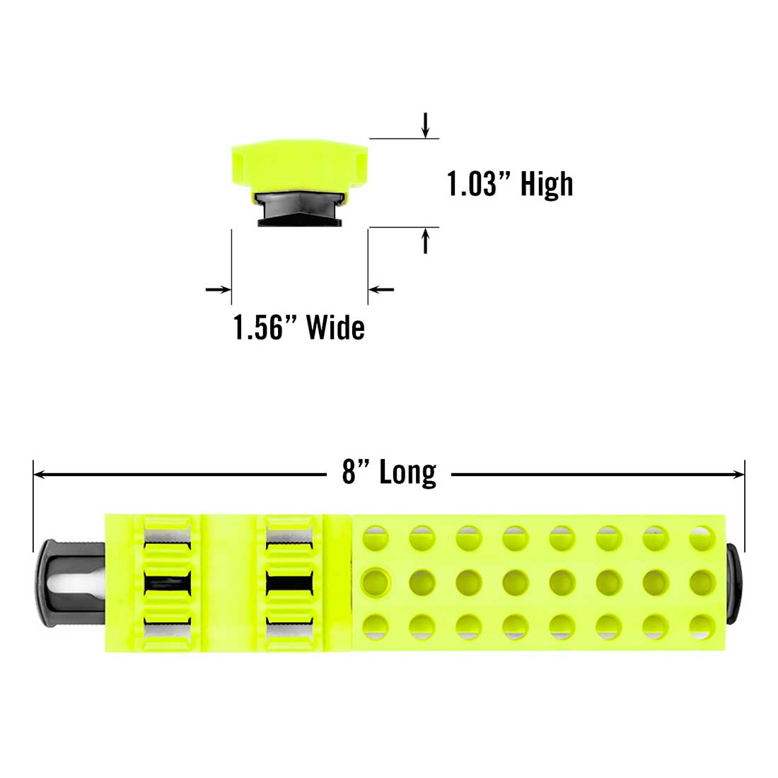 Ernst, 5751HV 8" 30 tool Magnetic Bit Buddy - HIVIZ/Black