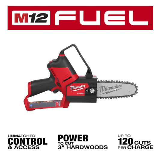 Milwaukee 2527-20 M12 FUEL HACHETTE sans fil au lithium-ion 12 V sans balais de 6 po Scie d'élagage (outil uniquement)