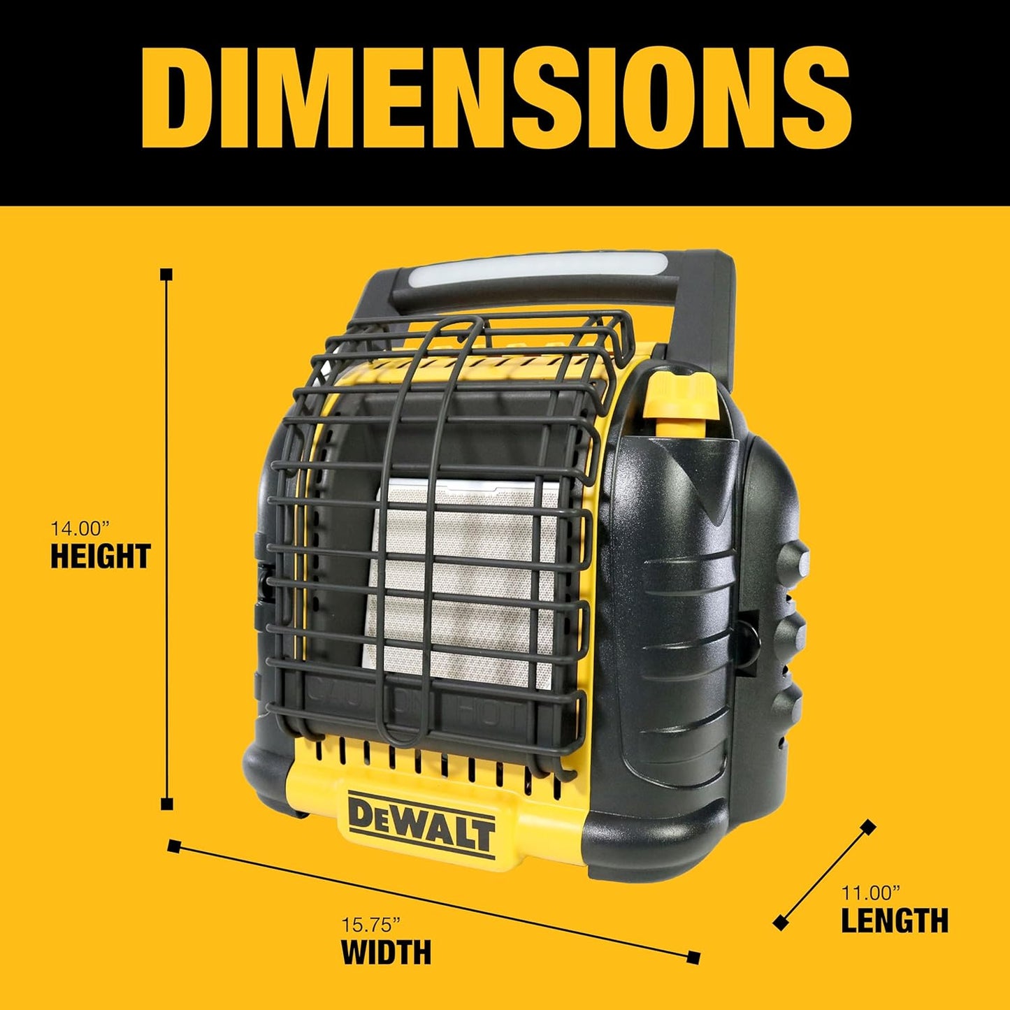 Dewalt DXH12B Chauffage radiant au propane Buddy 12 000 BTU 055303090