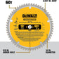 DeWalt DW3106P5 Lames de scie 2pk Lame de scie transversale 10 pouces 60 dents et 10 pouces 32 dents générales