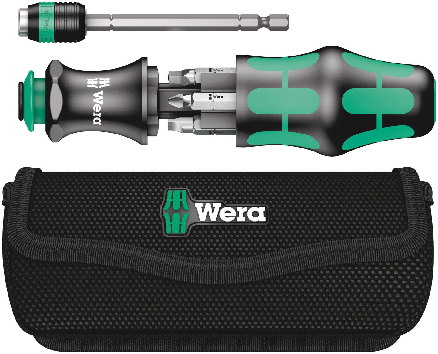 Wera Tools 4 Bit Multi-Driver Set with Pouch - 7 Piece