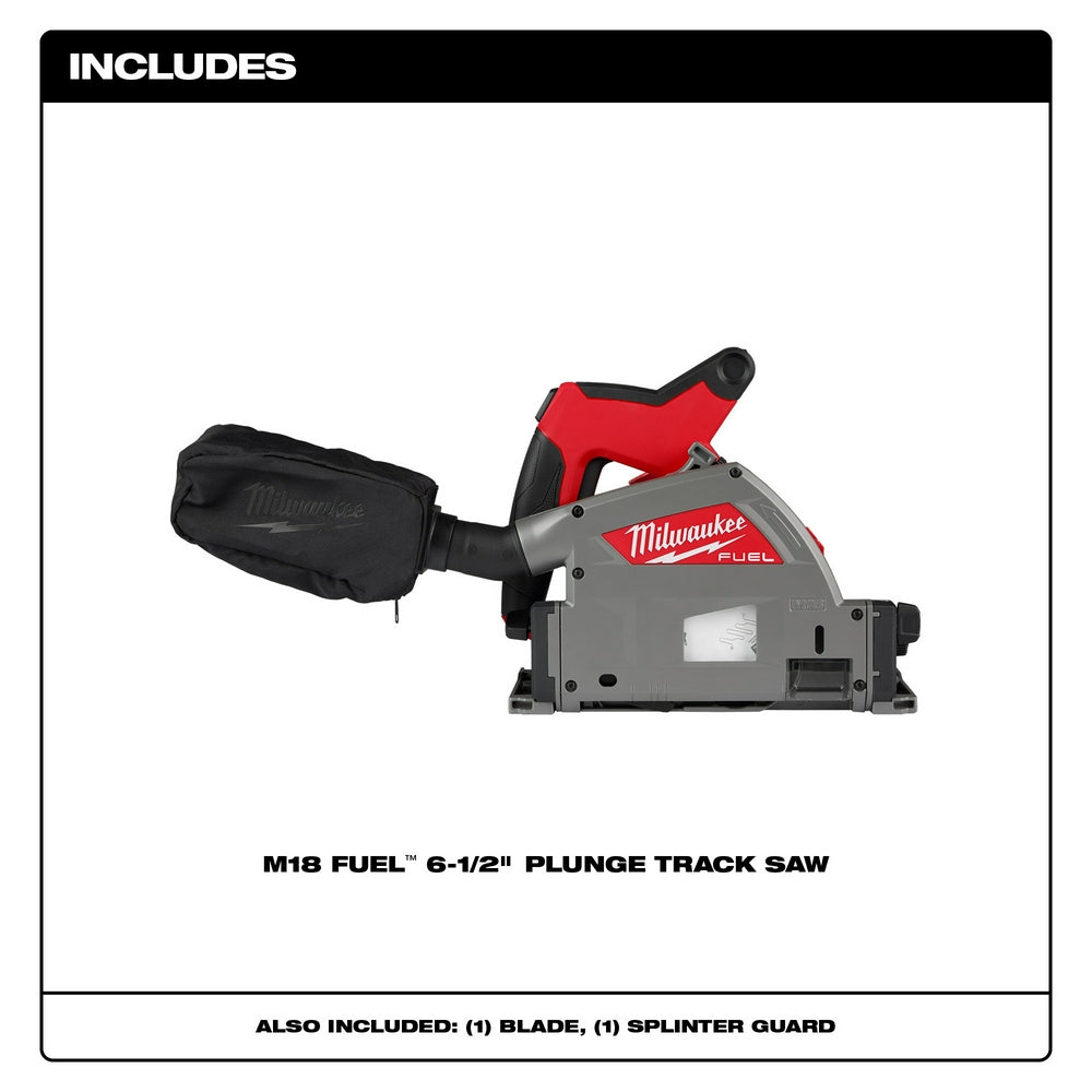 Milwaukee, 2831-20 M18 FUEL 6-1/2in Plunge Track Saw