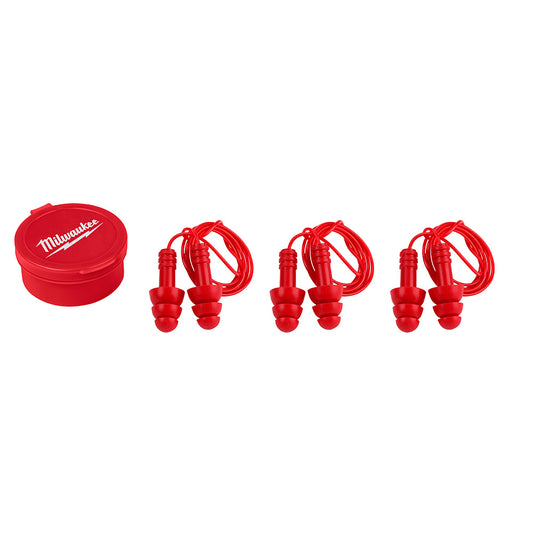 Milwaukee, 48-73-3151 Reusable Corded Earplugs (3 pk)