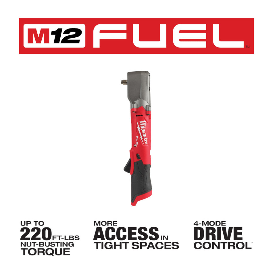 Milwaukee, 2564-20 M12 3/8" Right Angle Impact Ratchet Wrench (Bare Tool)