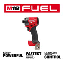Milwaukee, 2953-20 M18 FUEL 18 Volt Lithium-Ion Brushless Cordless 1/4 in. Hex Impact Driver = Tool Only 75002