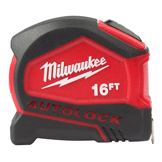 Milwaukee, 48-22-6816 Ruban à mesurer compact à verrouillage automatique de 16 pieds