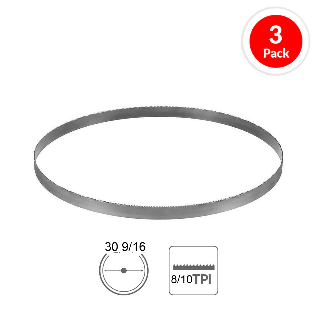 Milwaukee 48-39-0630, 30-9/16" 8/10 TPI Compact Extreme Thick Metal BAND Saw Blade 3PK