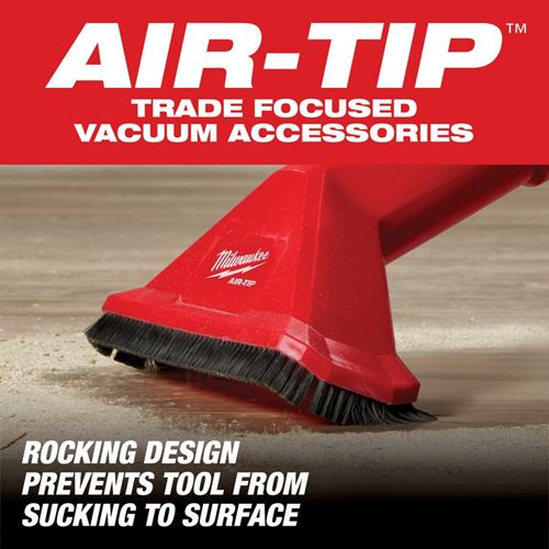 Milwaukee, 49-90-2039 Tool AIR-TIP 2-1/2 in. Rocking Utility Nozzle Attachment With Brushes for Wet/Dry Shop Vacuums