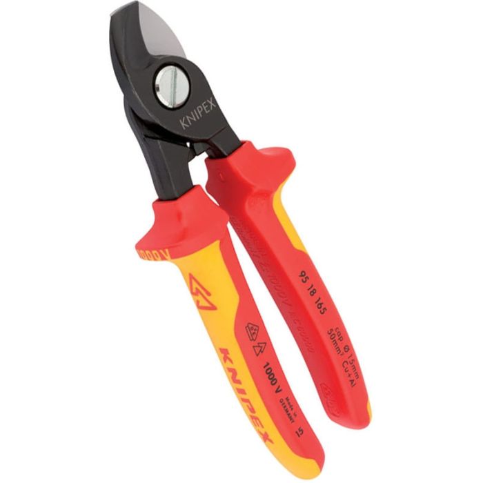 Knipex 95 18 165 SBA 6 1/2'' Cable Shears - 1,000 Volt