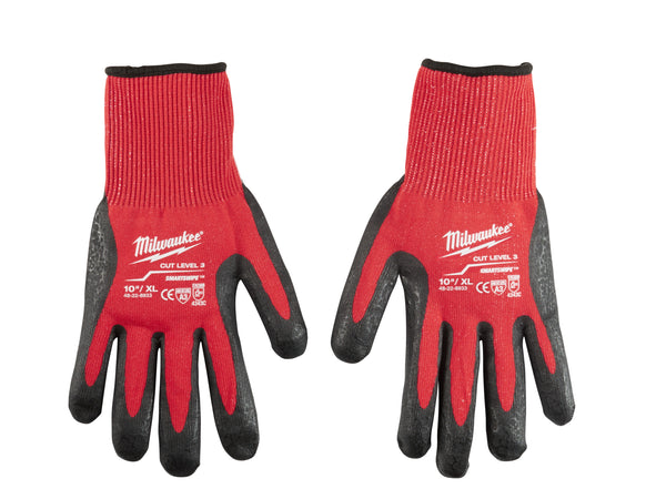 Milwaukee, 48-22-8933 Cut Level 3 Nitrile Dipped Gloves X-Large