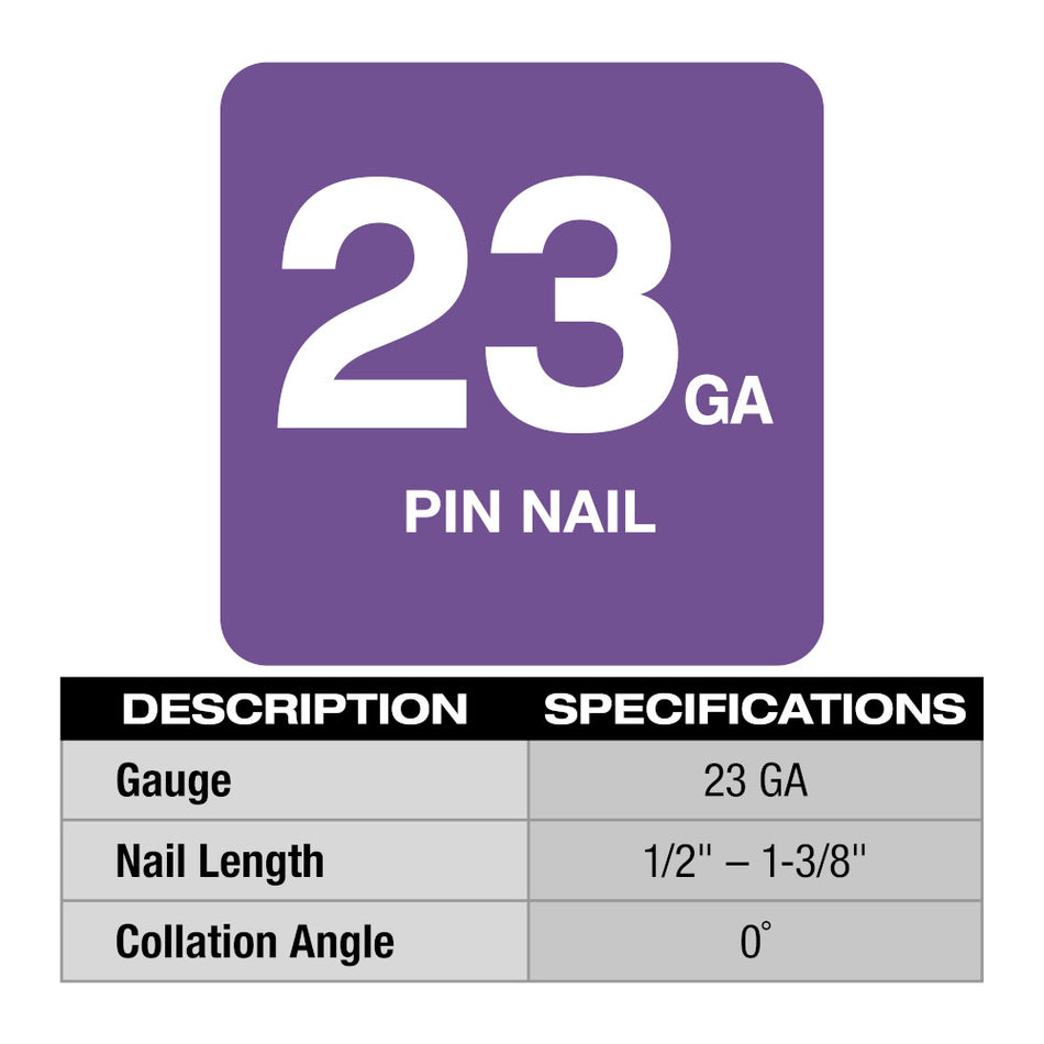 Milwaukee, 2540-20 M12 23 Gauge Pin Nailer