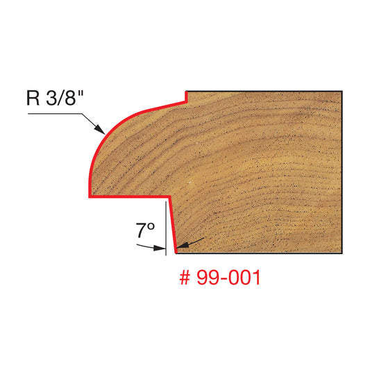 Freud, 99-001 Embout à lèvre de porte à rayon 3/8'', tige 1/2''