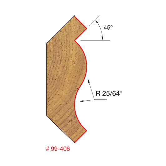 Freud, 99-406 Crown Molding Router Bit 1/2'' Shank