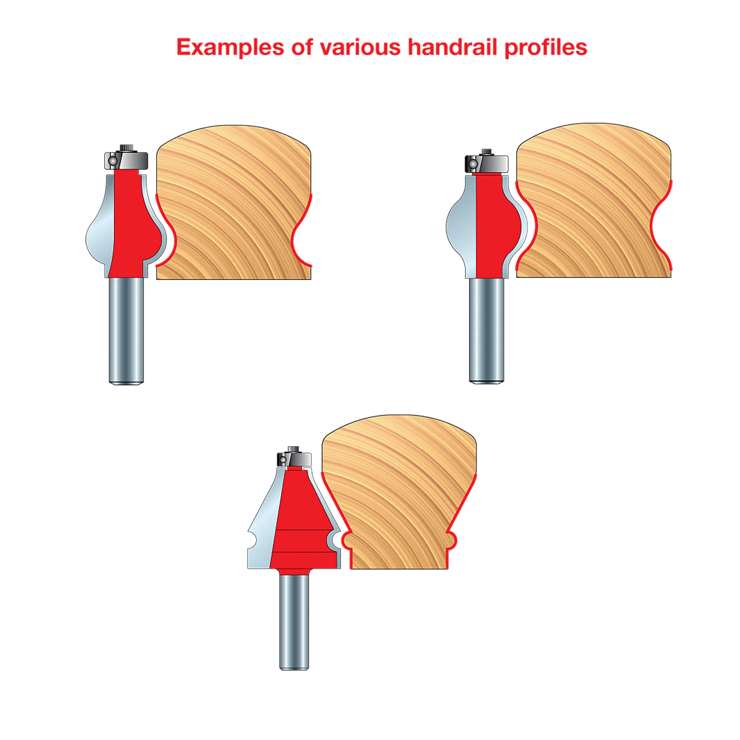 Freud, 99-446 Hand Rail Router Bit 1/2'' Shank