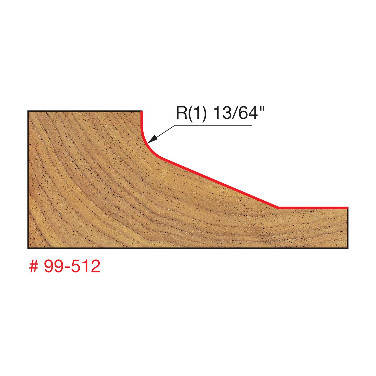 Freud, 99-512 Embout pour panneau surélevé Quadra-Cut, tige 1/2' 13962