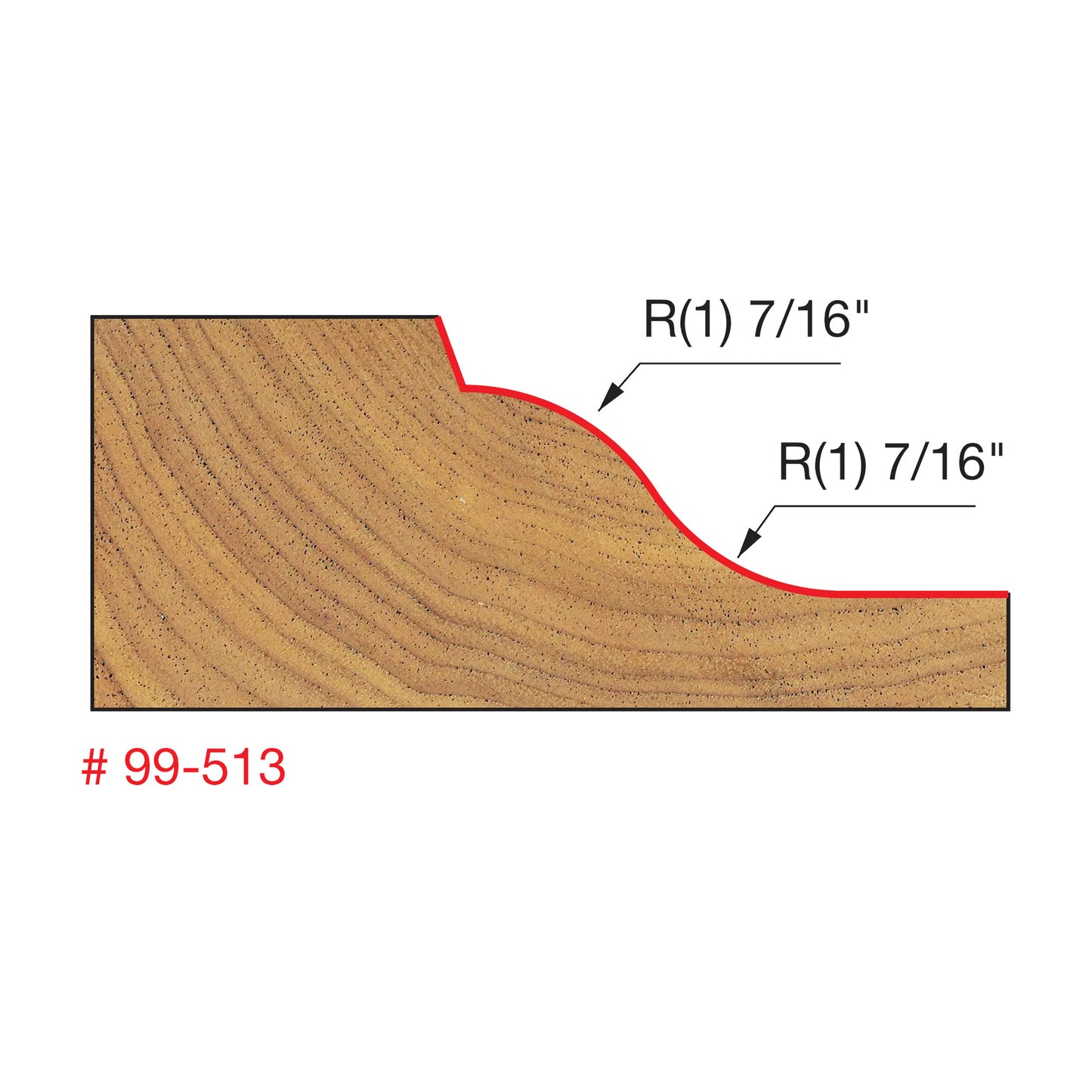 Freud, 99-513 Quadra-Cut Raised Panel Bit 1/2'' Shank