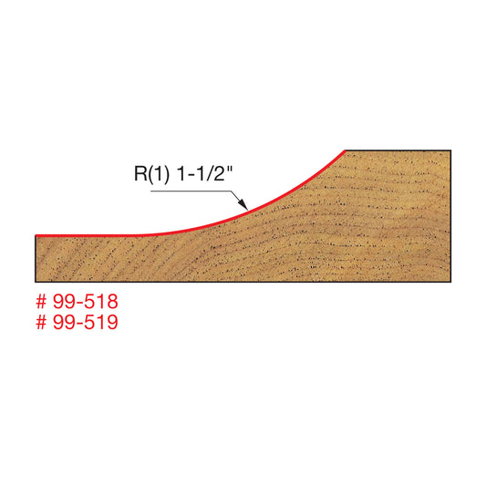 Freud, 99-519 Quadra-Cut Raised Panel Router Bit 1/2'' Shank