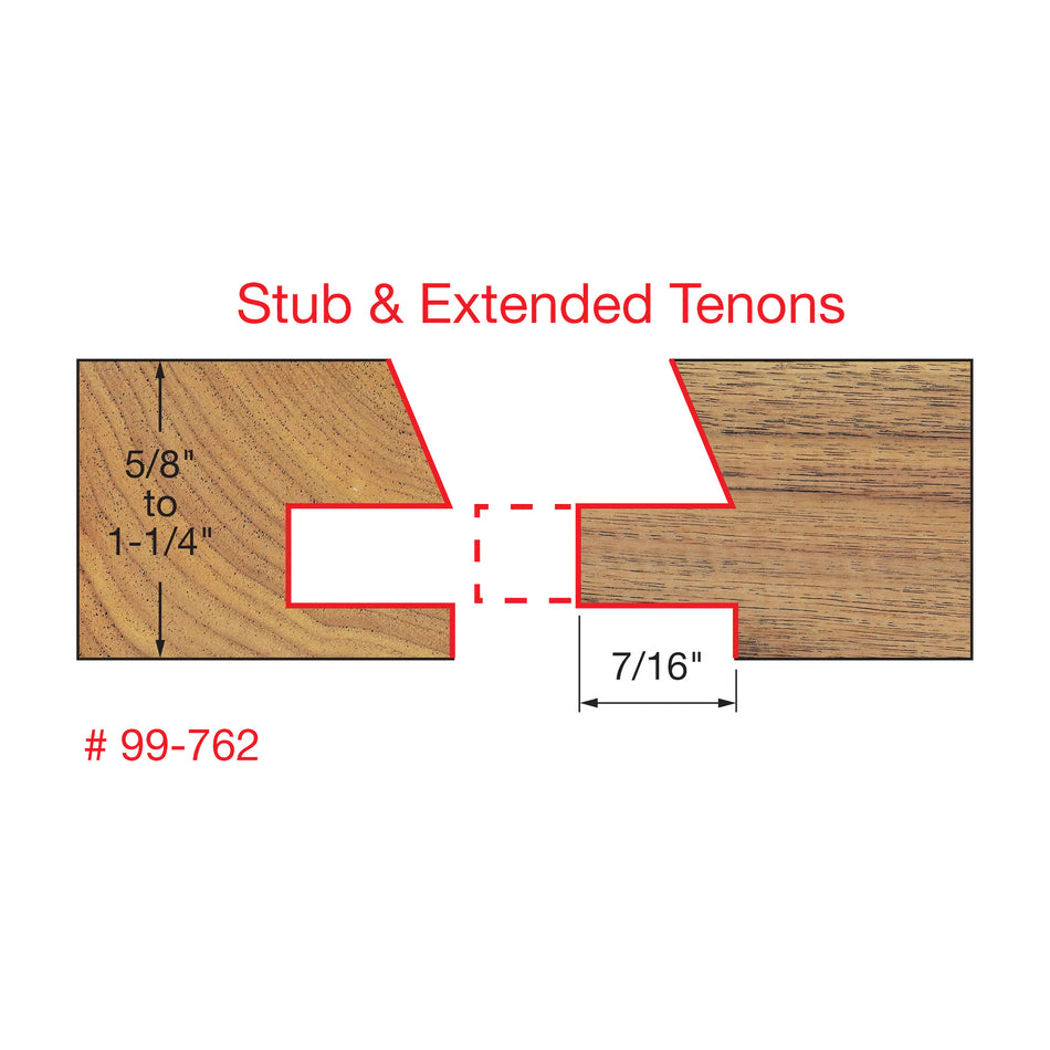 Freud, 99-762 Premier Adjustable Rail & Stile Router Bit Set (Shaker Profile) 1/2" Shank