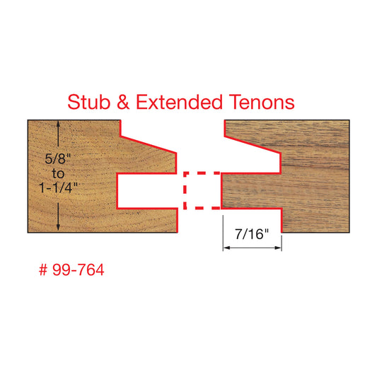 Freud, 99-764 Premier Adjustable Rail & Stile Router Bit Set (Bevel Profile) 1/2'' Shank Router Bit