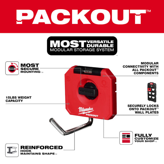 Milwaukee 48-22-8328 PACKOUT Crochet droit 4″