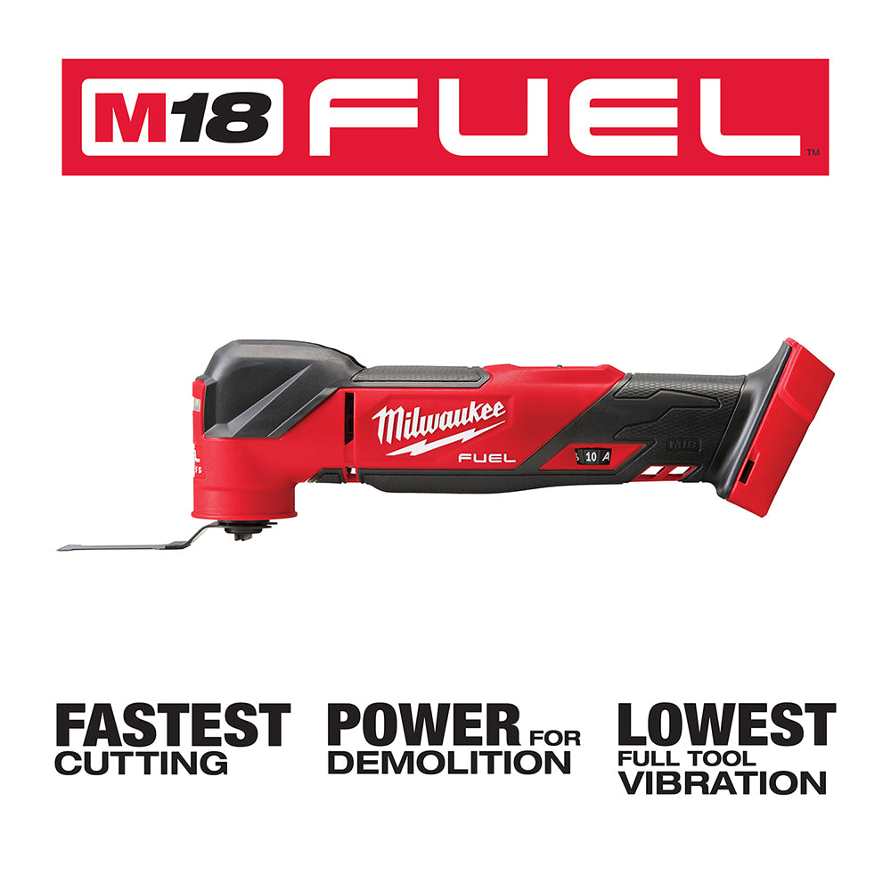 Milwaukee, 2836-20 M18 FUEL 18 Volt Lithium-Ion Brushless Cordless Oscillating Multi-Tool