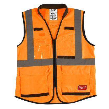 Milwaukee, 48-73-5091 Gilet de sécurité performant orange haute visibilité - S/M (CSA)