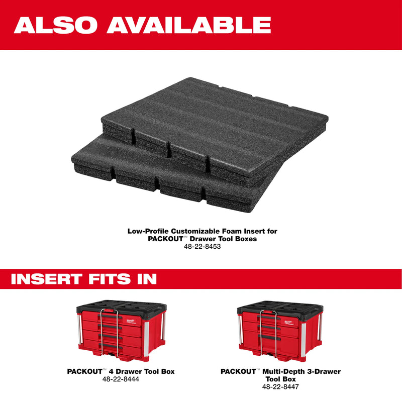Milwaukee 48 22 8447 PACKOUT Multi Depth 3 Drawer Tool Box