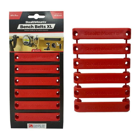 StealthMounts, BB-XL-RED-6 Bench Belt XL - Universal Tool Holders