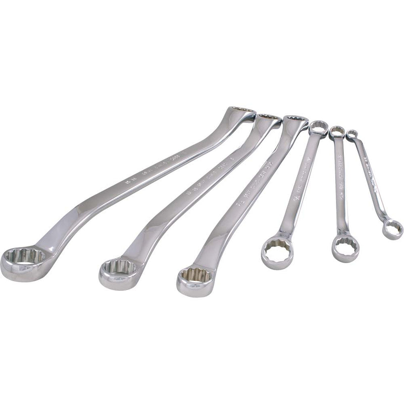 Gray Tools SAE Chrome 6-pc Wrench Set D012