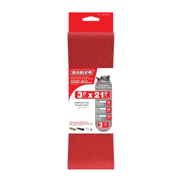 Diablo 3'' x 21'' Sanding Belts 5 Pack