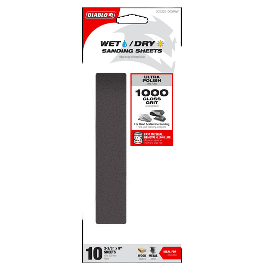 Diablo, Wet/Dry Sanding Sheets (10-pk)