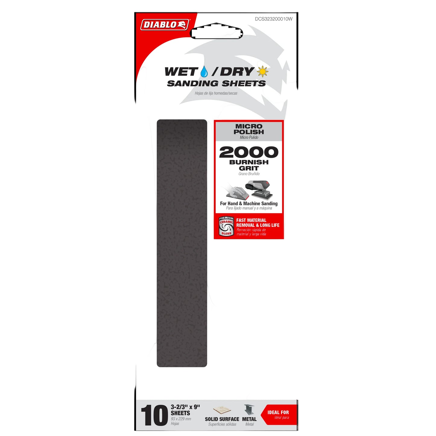 Diablo, Wet/Dry Sanding Sheets (10-pk)
