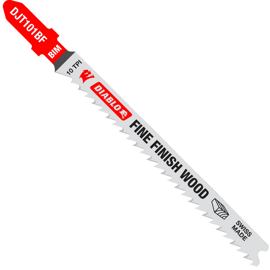 Diablo, DJT101B5 4" 10TPI Bi-Metal Jig Saw Blades for Wood (5-pk)