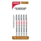 Diablo, DJT101D5 4" 6TPI High Carbon Steel Jig Saw Blades for Clean Wood (5-pk)