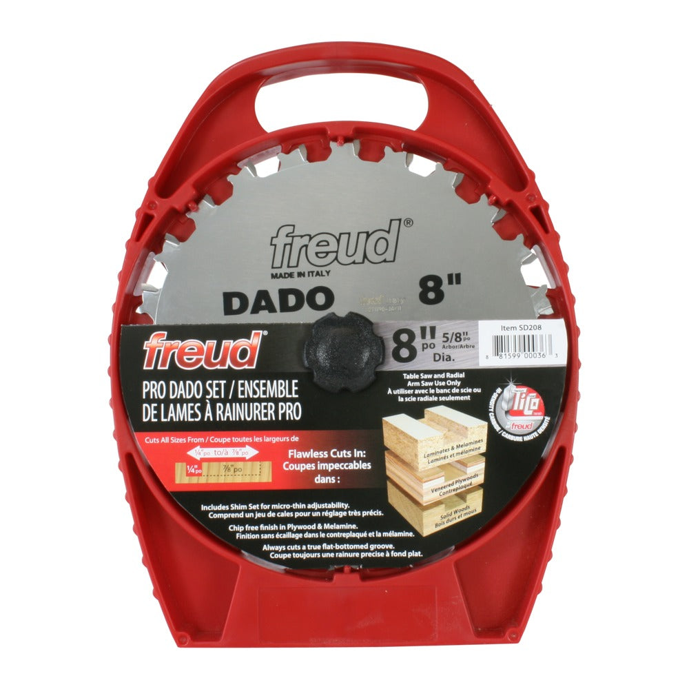 Freud, SD208 8'' Pro Dado Blade Set 5/8'' Arbor