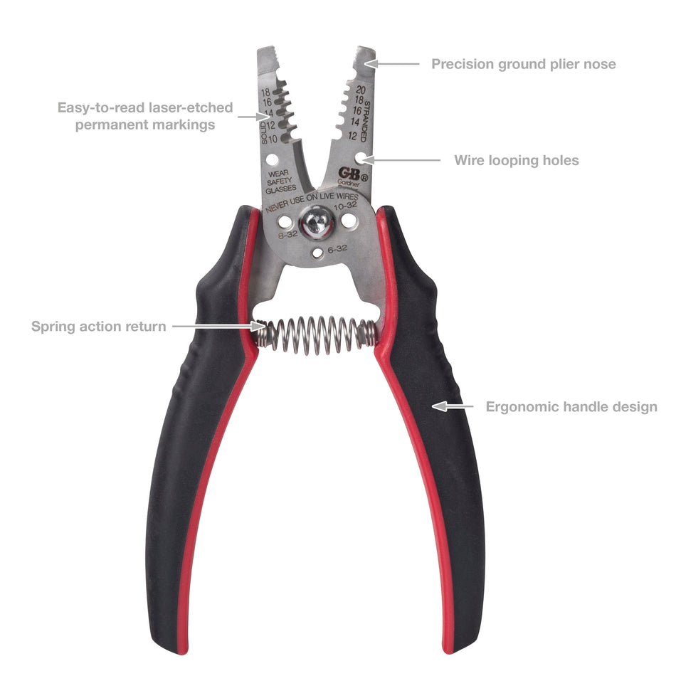 Gardner Bender GESP-55 ArmorEDGE 6-¾ inch Wire Stripper