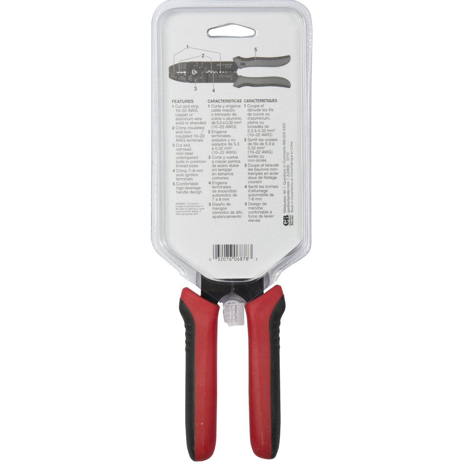 Gardner Bender GS366 Cable Crimping & Stripping Multi Tool