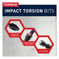 Norske, NIBPI720 44 pc Impact Torsion Bit Set