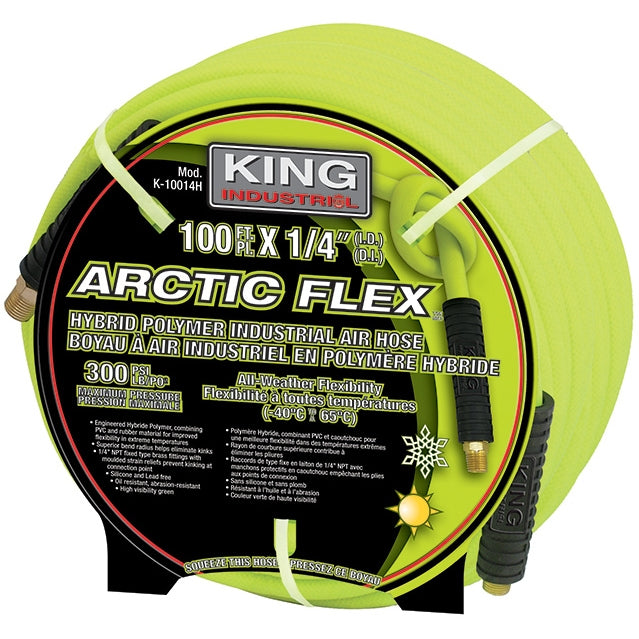 King, 3/8" 100" Hybrid Polymer Air Hose K-10014H