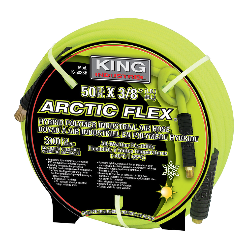 King, K-5038H 3/8" x 50' Hybrid Polymer Industrial Air Hose