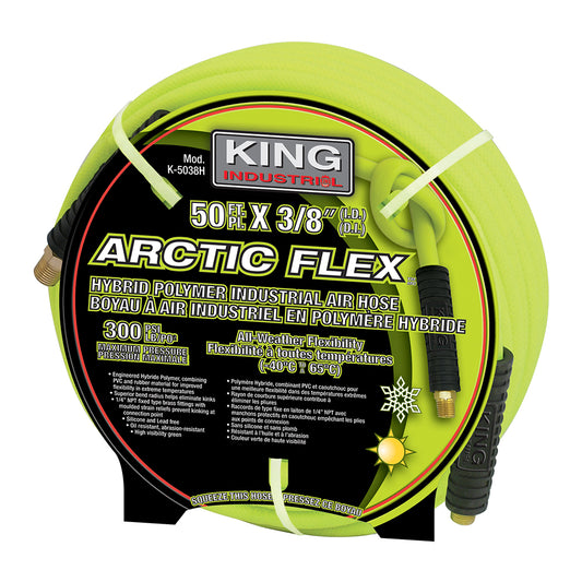 King, K-5038H 3/8" x 50' Hybrid Polymer Industrial Air Hose