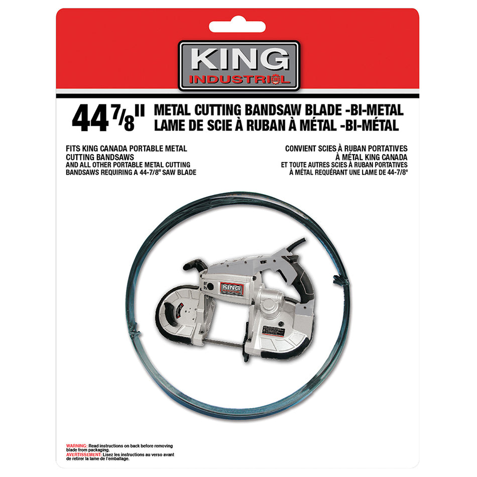 King, KBB-8376-BM-1014 Bi-Metal Portable Bandsaw Blade 44-7/8"