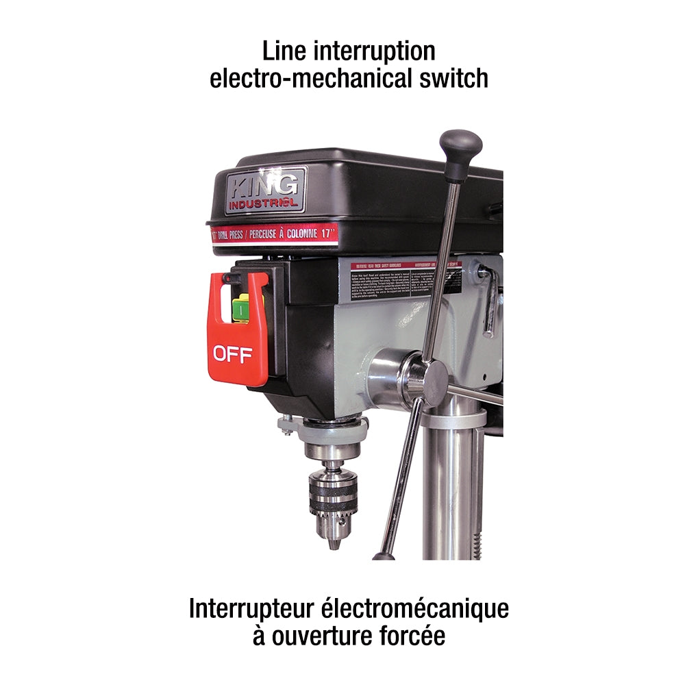 King, KC-118FC 17in Drill Press