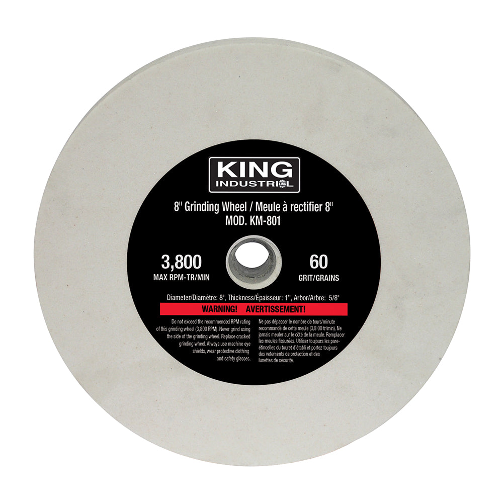 King, KC-895LS 8'' Low Speed Grinder w/Light