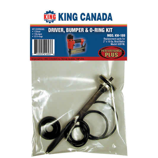 King, KW-169 Driver, Bumper and Oil Ring Kit for 8201NL