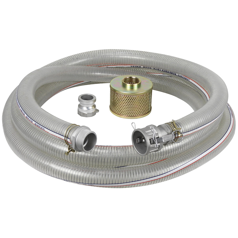 King, KW-252 2" x 25" PVC Suction Hose Kit