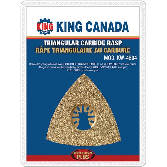 King, KW-4804 Triangular Carbide Rasp
